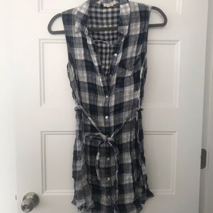 Plaid tunic